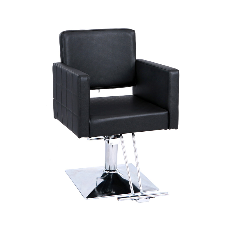 HZ8822C Hydraulic barber chair footrest na may dagdag na peg salon chair para sa hair stylist black hair chair