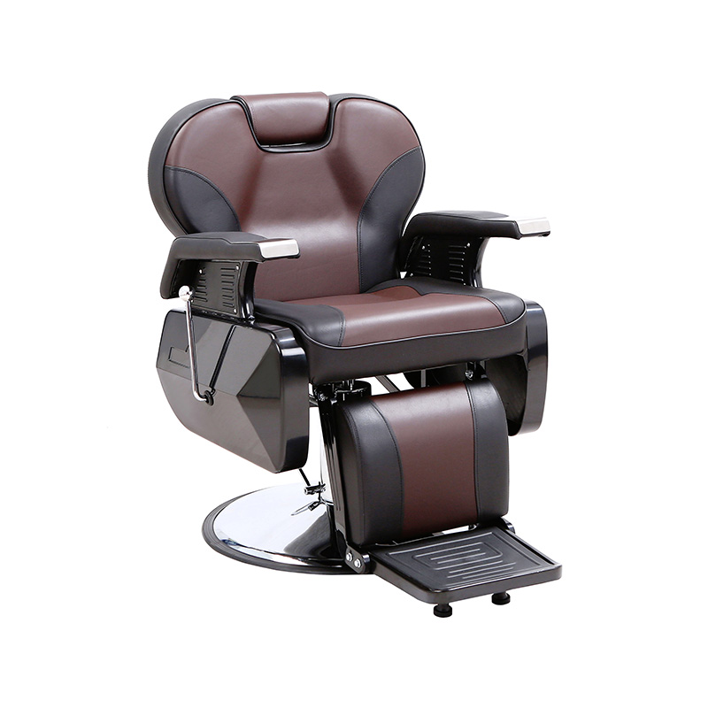 HZ8702ABR Browm at black heavy hydraulic barber chair