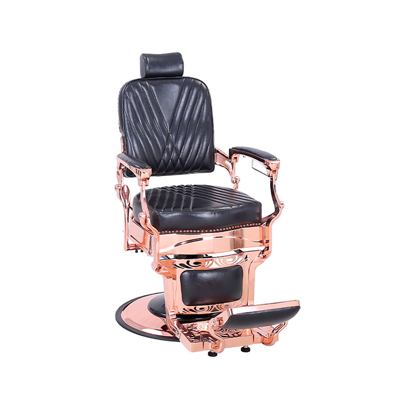 HZ87127 Vintage style heavy duty hydraulic recline square twill backrest barber chair