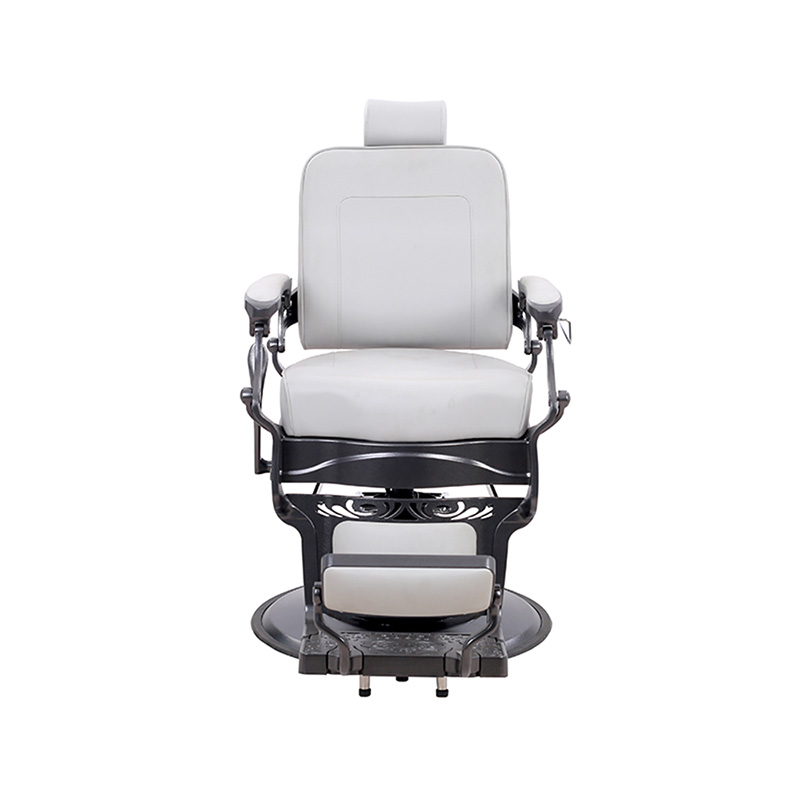 HZ87129Z Gray square backrest retro barber chair