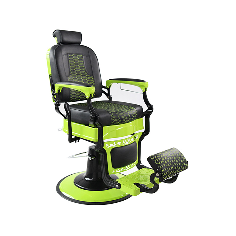 HZ87203 Apple green frame heavy-duty retro barber hydraulic hairdressing chair