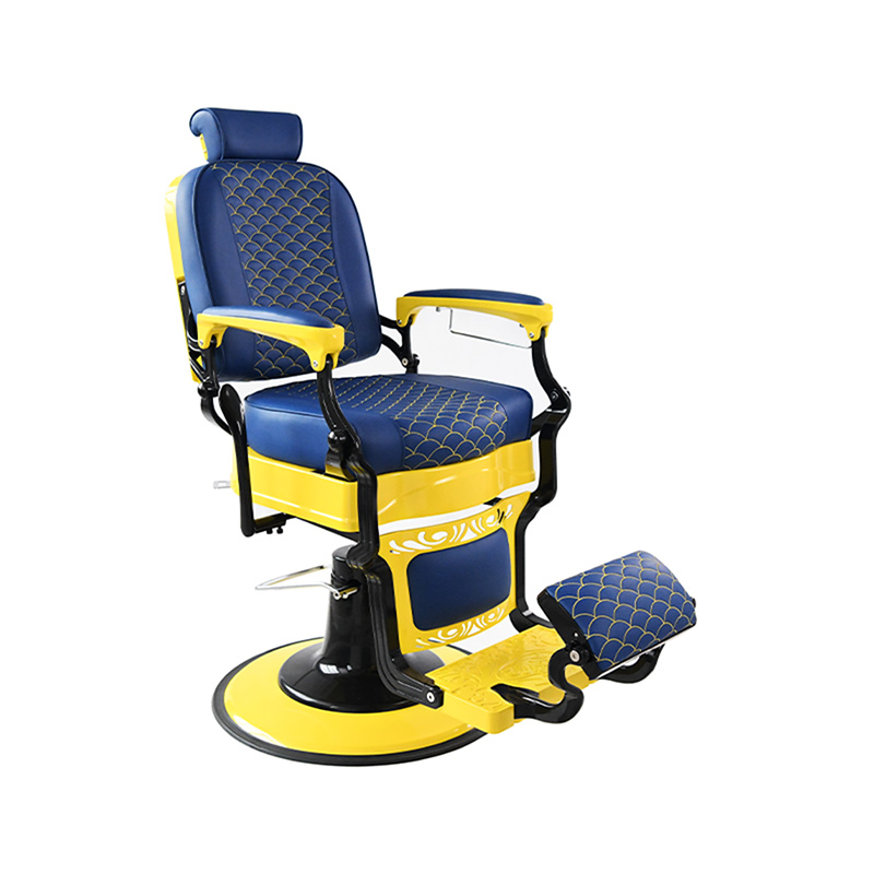 HZ87204 Yellow frame heavy-duty retro barber hydraulic hairdressing chair