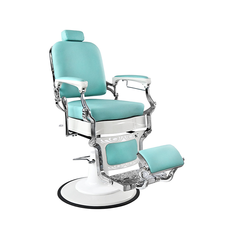 HZ87205Z Lake blue heavy-duty retro barber chair