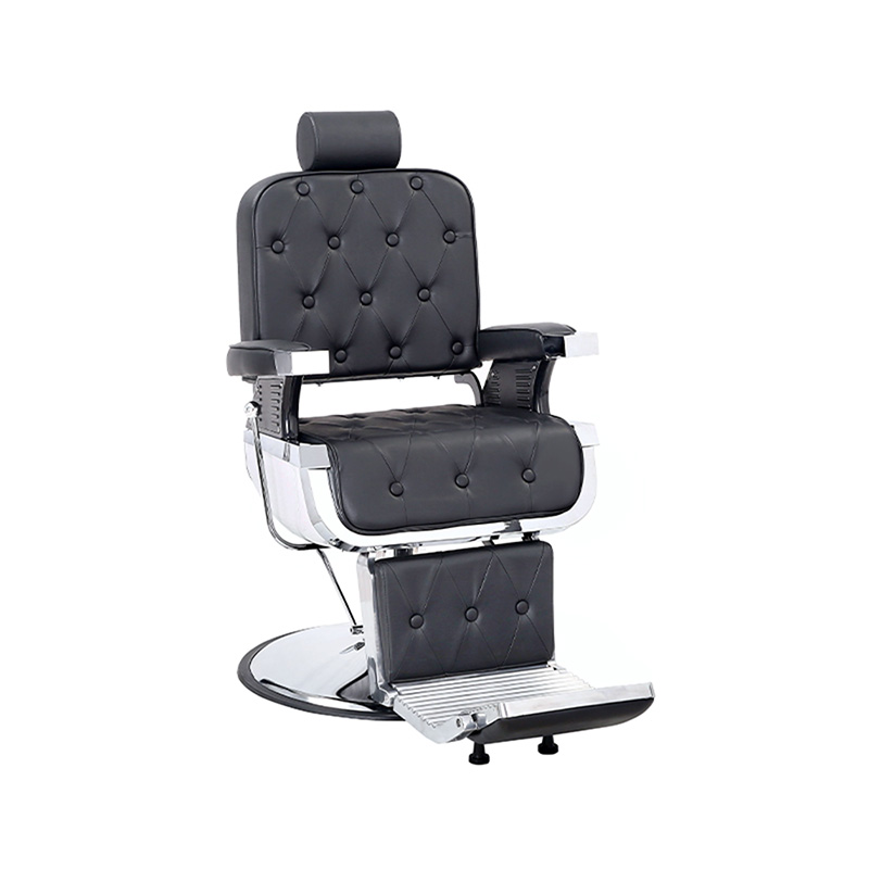 HZ8740ABK Golden frame professional heavy duty hydraulic reclining barber chair