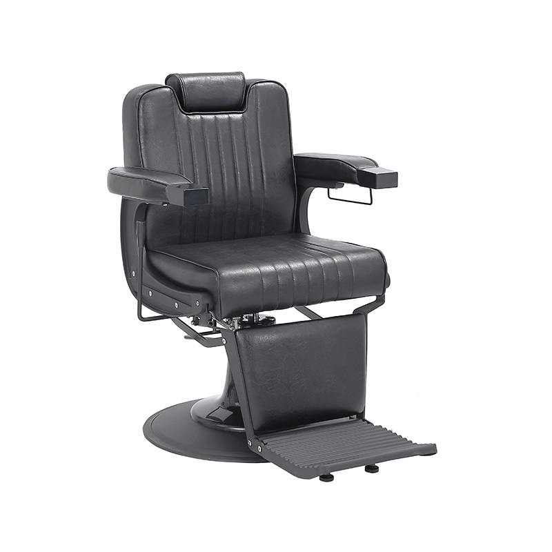 HZ8752 Black all purpose barber chair na may heavy duty pump