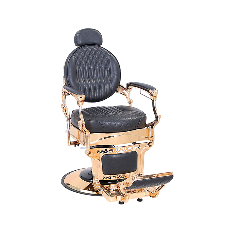 HZHZ8799E Black plaid retro hairdressing chair