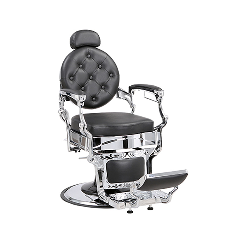 HZ8799S-L Black retro barber chair square cushion