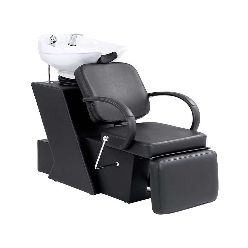 HZ9051 / HZ9051B Black ceramic bowl shampoo chair