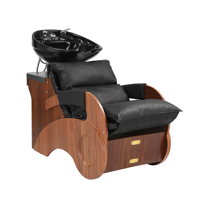 HZ9071 Wooden frame kumportableng sofa at shampoo chair