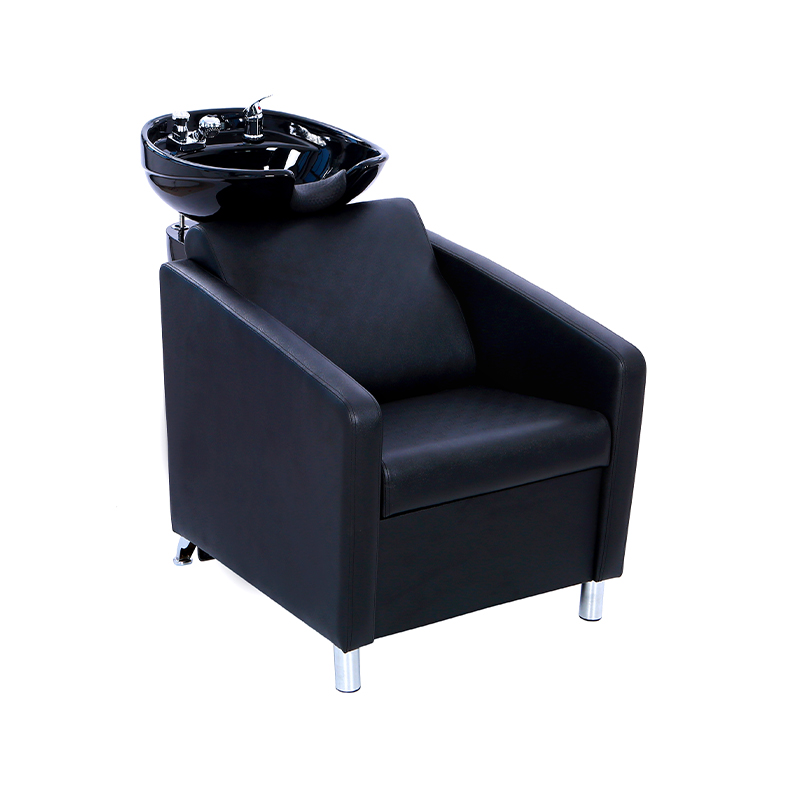 HZ9065 Black hair wash chair para sa salon