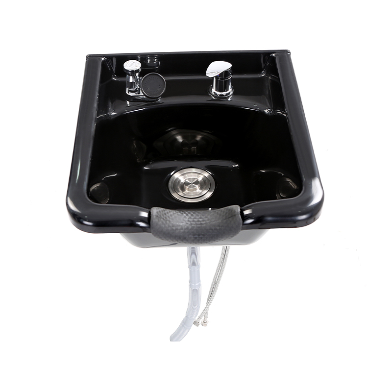 HZ9082 Black extra wide shampoo bowl black abs plastic salon