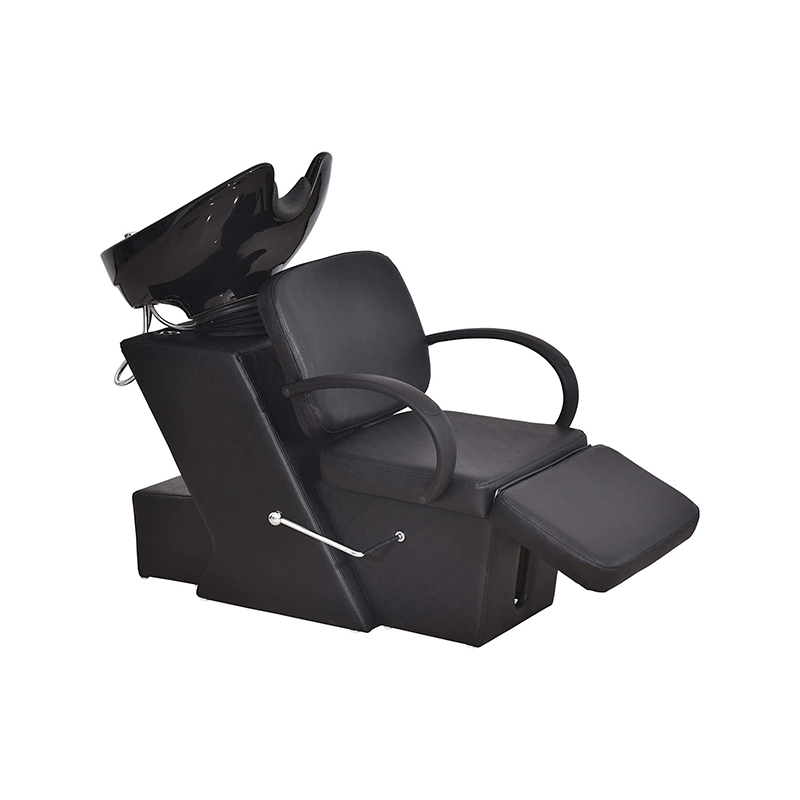 HZ9051 / HZ9051B Black ceramic bowl shampoo chair