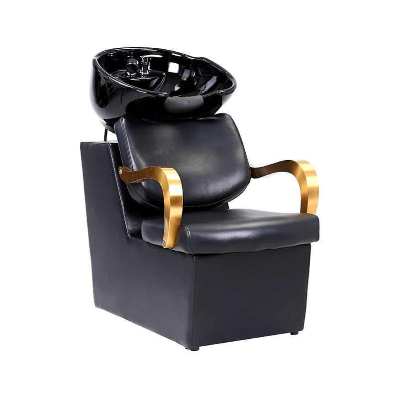 HZ9105Z Golden armrest reclining shampoo chair