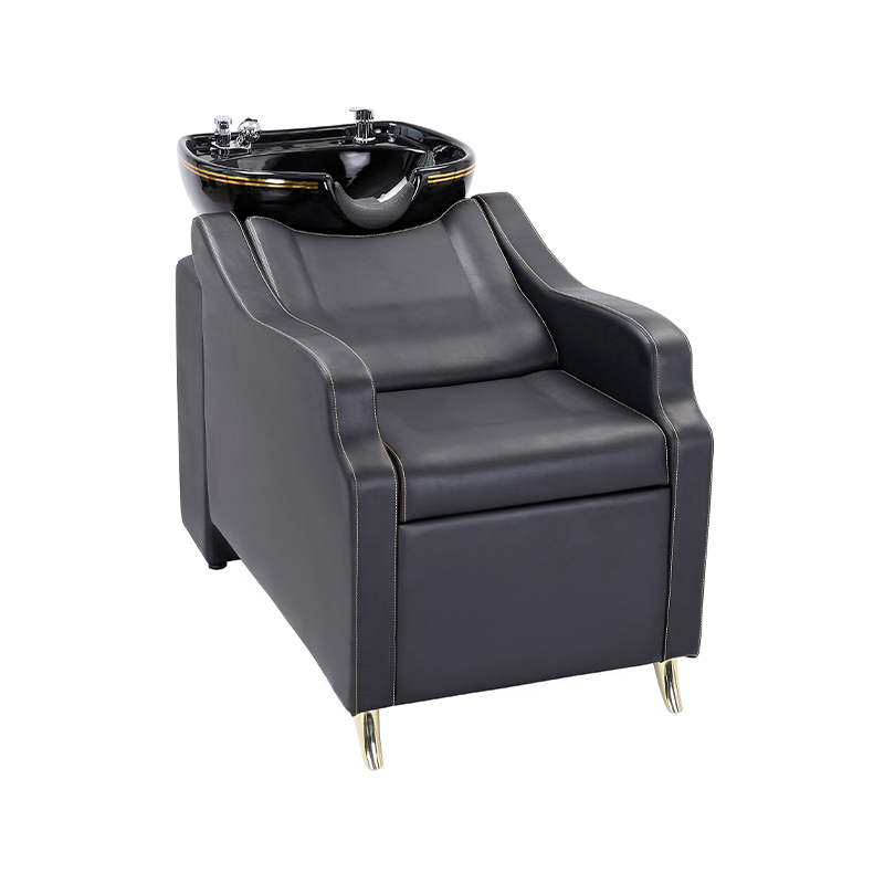 HZ9007BG / HZ9007B Black salon sink hair wash chair shampoo station
