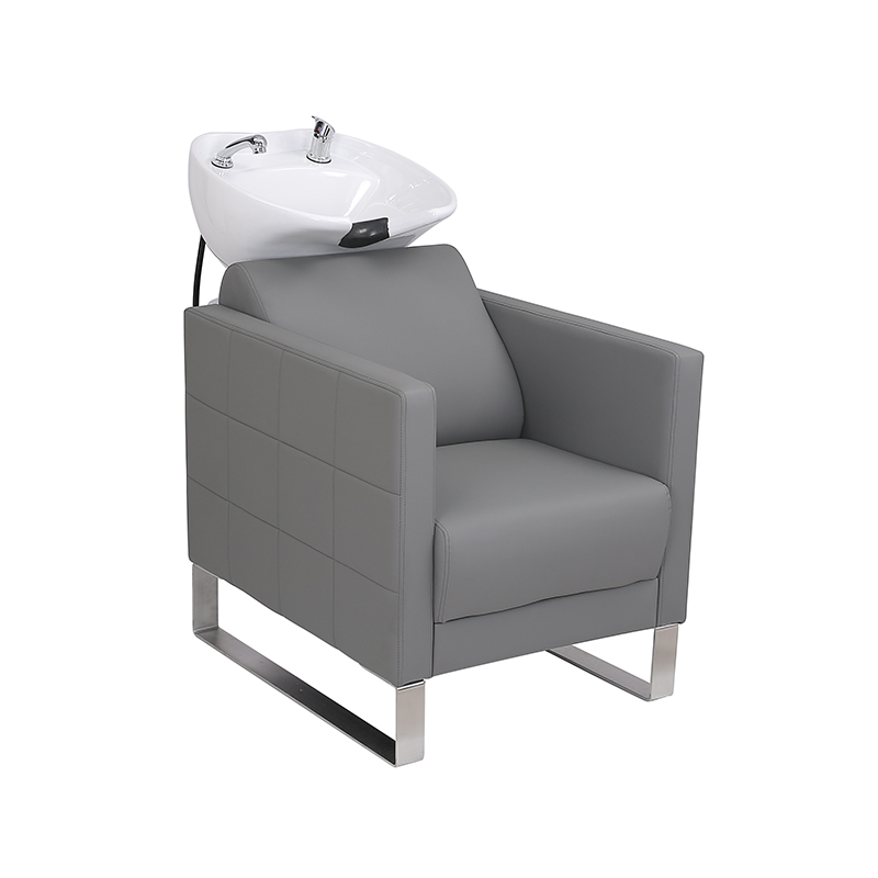 HZ9102 / HZ9102H Black backwash shampoo ceramic bowl at upuan